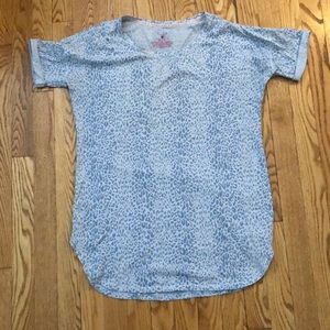 Short Sleeve Cheetah Print Sleep Shirt